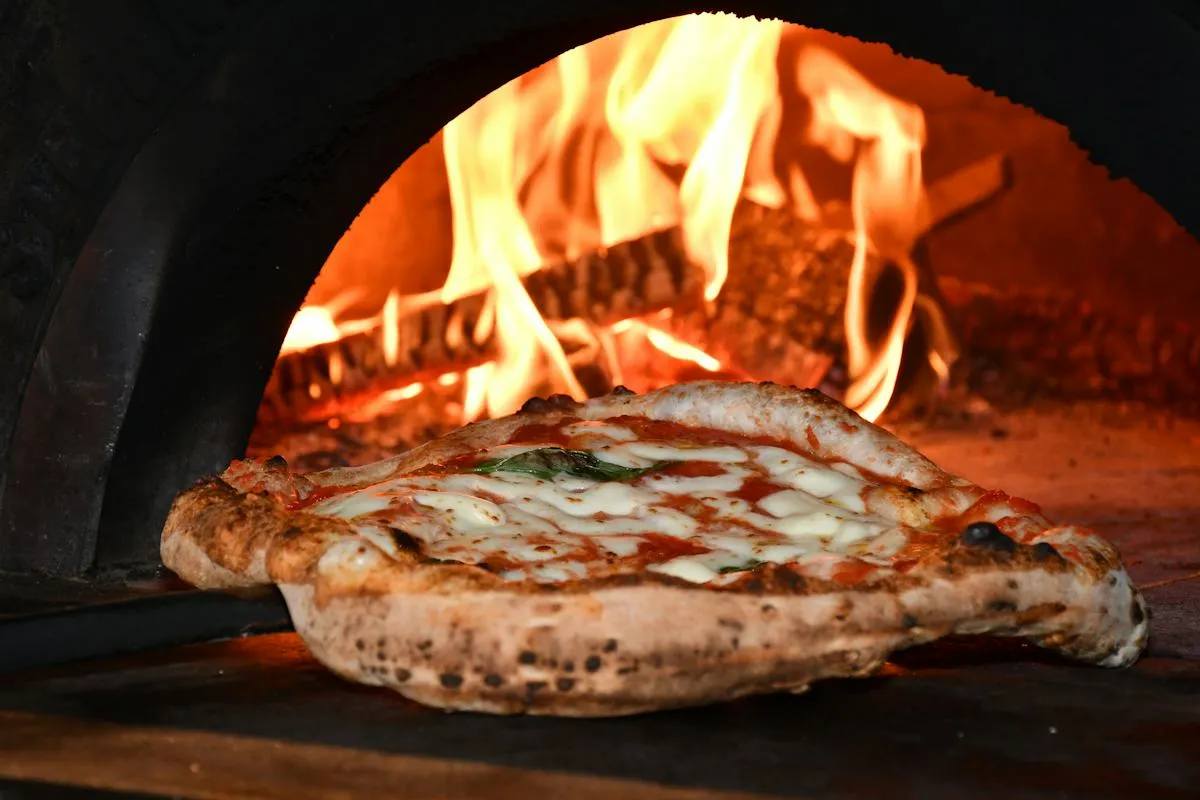 Locally sourced fresh ingredients ready for pizza preparation